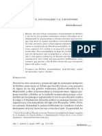 Hobbes - Entre El Iusnaturalismo y El Iuspositivismo PDF