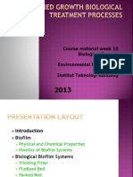 Course Material Week 10 Biological Process Technology Environmental Engineering Dept. Institut Teknologi Bandung