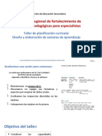 Fortalecimiento de capacidades pedagógicas para la elaboración de sesiones de aprendizaje