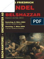 2004 - Belshazzar, Programmheft