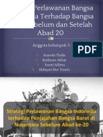 Strategi Perlawanan Bangsa Indonesia Terhadap Bangsa Barat Sebelum Dan Setelah Abad 20pptx PDF