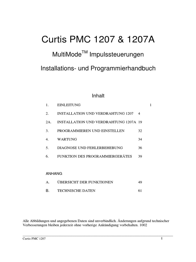 1207A Manual PDF | PDF