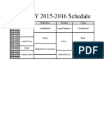 I-B S2 AY 2015-2016 Schedule