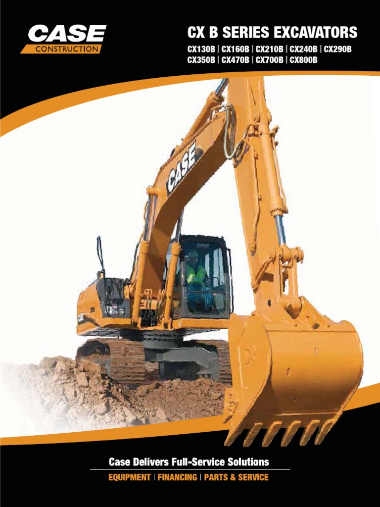 CASE CX B Series Excavators specs | Transportation Engineering |  Manufactured Goods