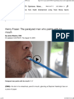 Henry Fraser - Paralyzed, He Paints With His Mouth - CNN PDF