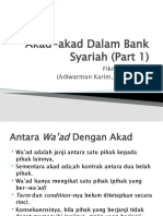 Akad-Akad Dalam Bank Syariah (Part 1)