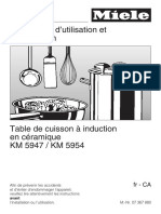 Miele Induction Cooktop Manual KM5947-5954.Fr-CA