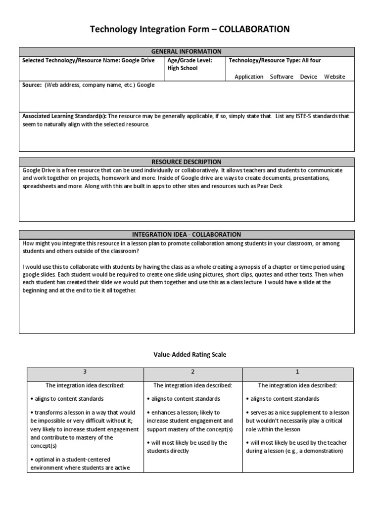 High School Collaboration with Google Drive | PDF | Pedagogy | Behavior ...