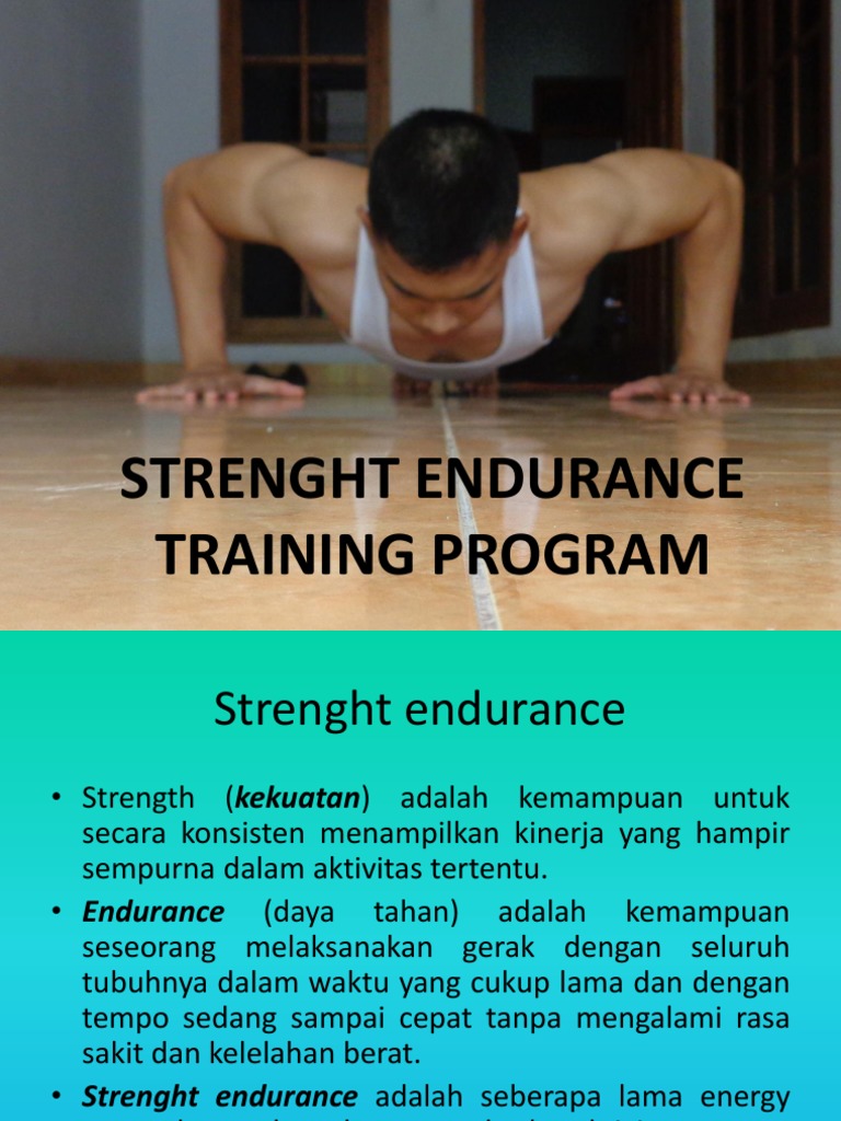 Strenght Endurance Training Program | PDF | Kesehatan Holistik
