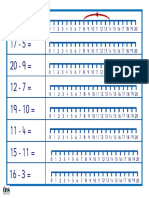 Substracciones Mediante La Recta Numérica PDF