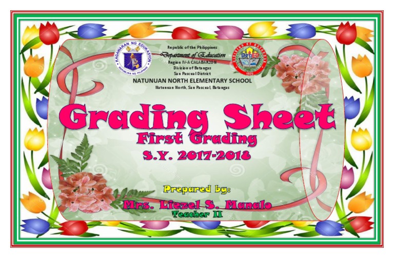 Batangas Grading Sheet for Natunuan North | PDF | Philippines | Further ...
