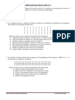 Ejercicios de Aplicación ESTADISTICA