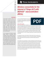 Wireless Connectivity For The Internet of Things (Iot) With Msp430 Microcontrollers (Mcus)