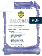 MONOGRAFIA BALONMANO