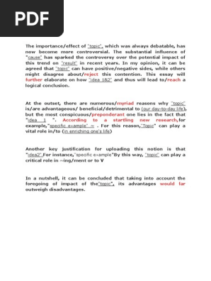 PTE Writing Format