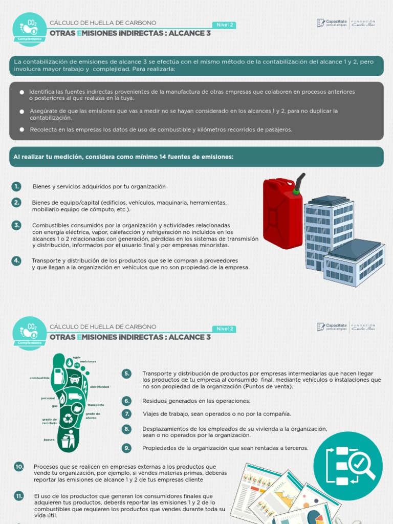 Cálculo de Emisiones Alcance 3 | PDF | Huella de carbono | Transporte