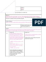 Team Teaching Lesson Plan