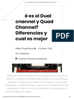 ¿Qué Es El Dual Channel y Quad Channel - Diferencias y Cual Es Mejor