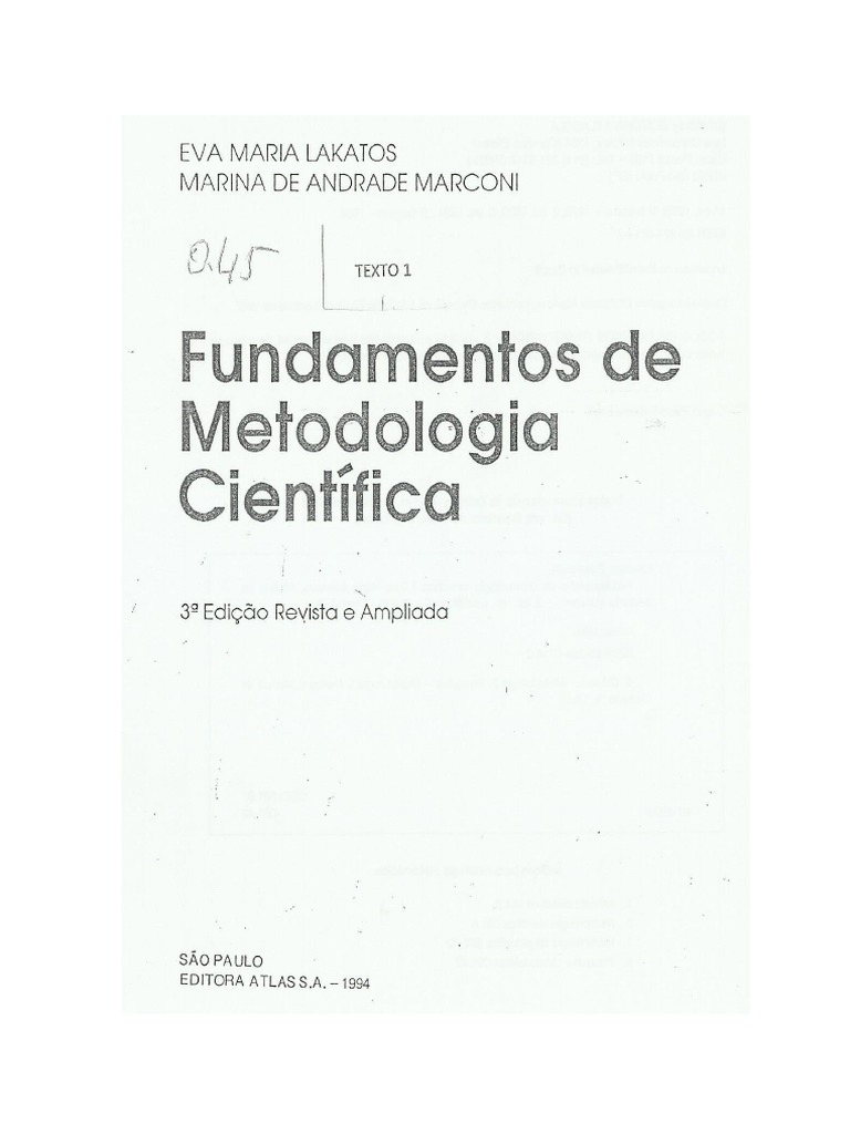 Fundamentos De Metodologia Científica Pdf – NXULY