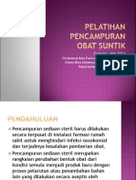 Materi Pelatihan Pencampuran Obat Suntik