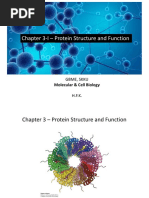 Chapter 3-I - Protein Structure and Function: Molecular & Cell Biology