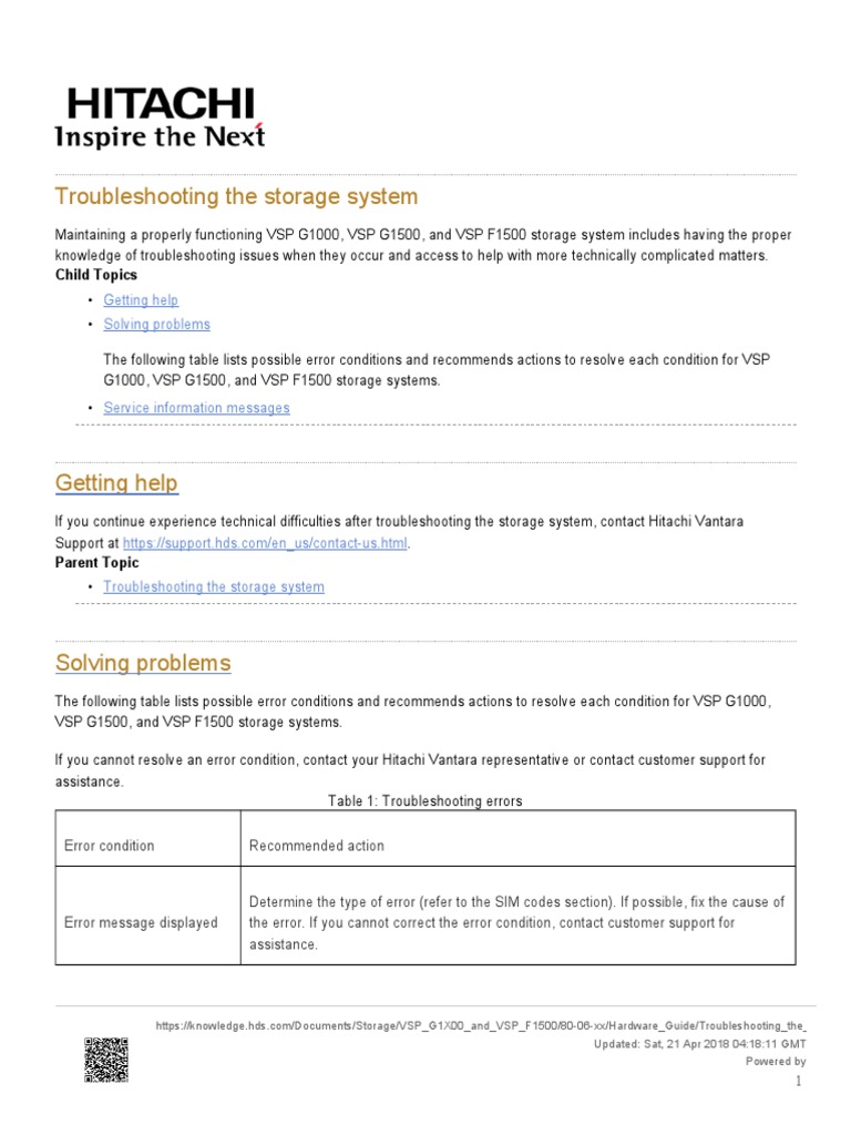 Troubleshooting The Storage System | PDF | Troubleshooting | Subscriber ...