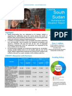 UNICEF South Sudan Humanitarian SitRep 20 Oct 2016