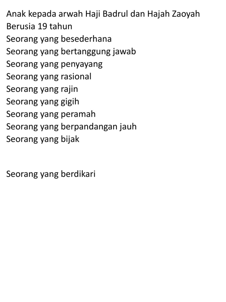 hempasan ombak watak perwatakan