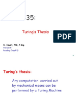 COMP 335:: Turing's Thesis