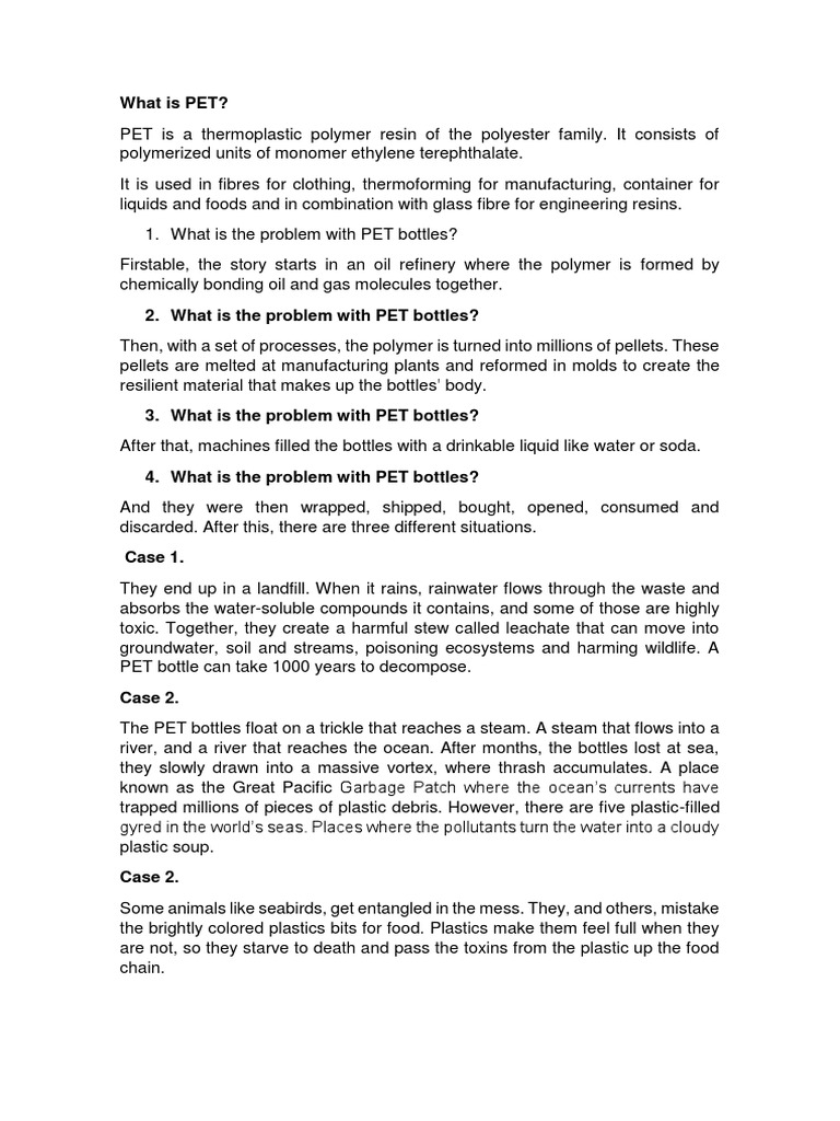 PET Recycling | PDF | Chemical Substances | Industries