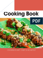 Cooking Book: Cooking Is Art, Chef Is An Artist