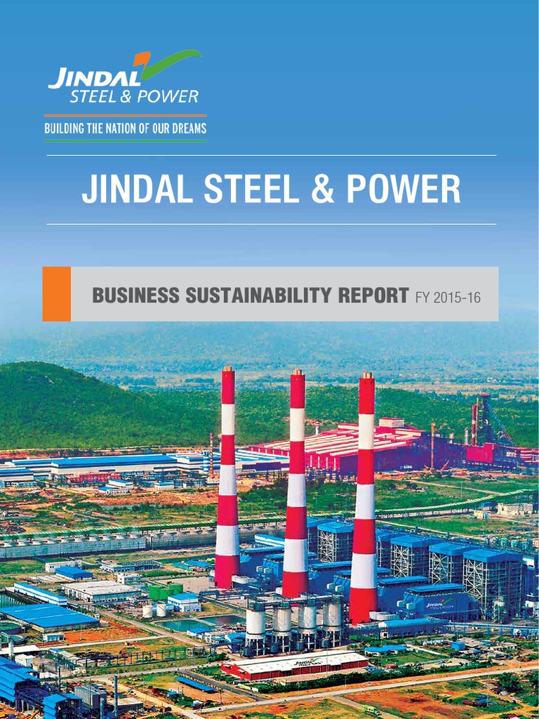 JSPL Sustainability Report 2015 16 | PDF | Sustainability 