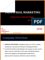Industrial Marketing: Parvatha Industries