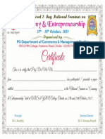 Economy & Entrepreneurship: Certificate