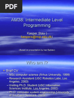 AM38: Intermediate Level Programming