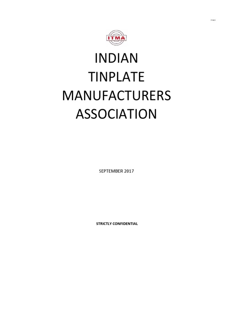 FY18/2 Indian Tinplate Market Analysis | PDF | Packaging And Labeling ...