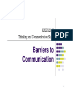 Notes- Barriers to Communication