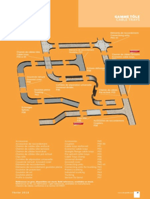 Chemin de câbles Dalle pré-éclissée ht.24 larg.51