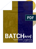 Batch: Applicants' Logbook