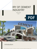 History of Cement Industry: Ayesha Rauf Bs-Iii