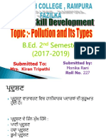 Science POLLUTION Punjabi