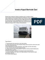 Persiapan Perwira Kapal Bertolak Dari Pelabuhan