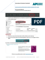 Enrolment and Access to International Valuation Standards 2017 Module