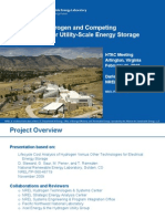 Analysis of Hydrogen and Competing Technologies For Utility-Scale Energy Storage