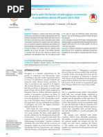 Prevalence and Risk Factors of Pterygium Occurrence Bali