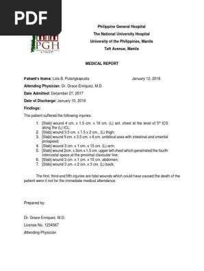 Medical Report