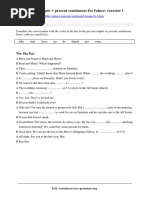 Present Tenses For Future Exercise 1