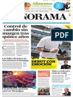 Primera página diario Panorama