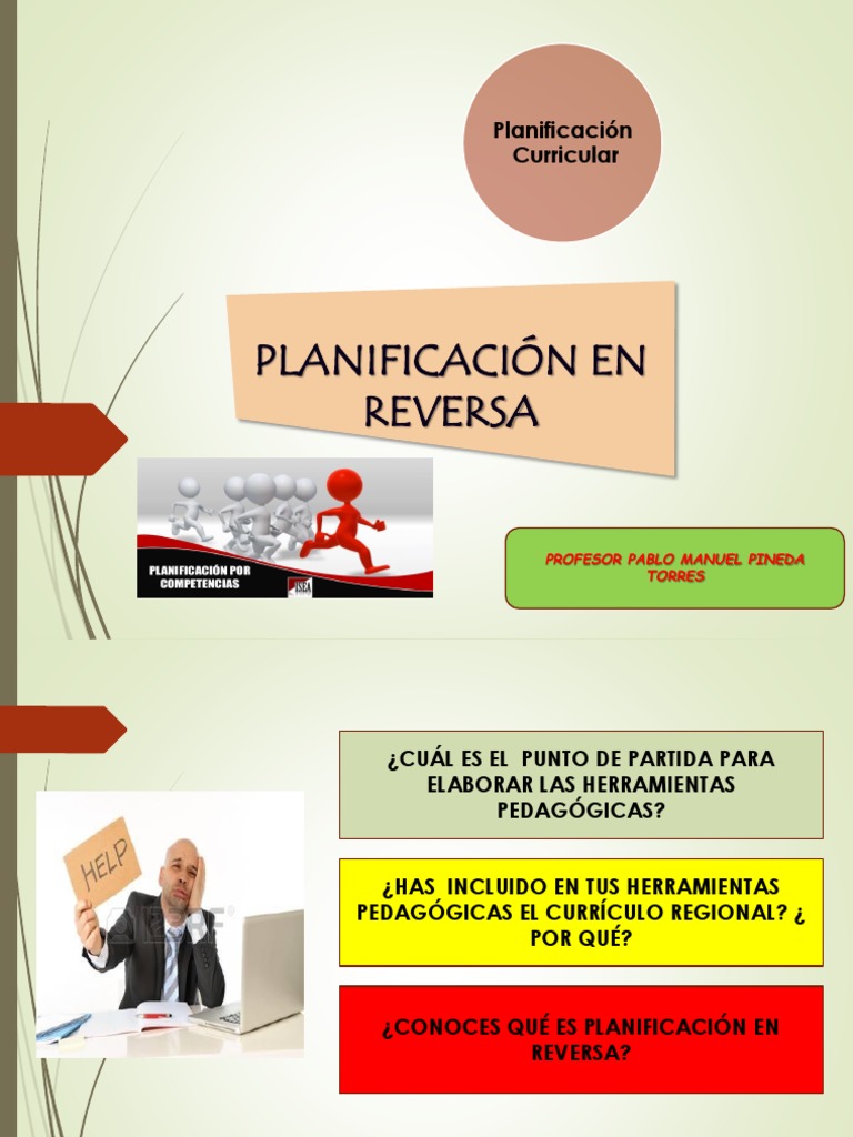 Planificación Curricular en Reversa | PDF | Plan de estudios | Aprendizaje