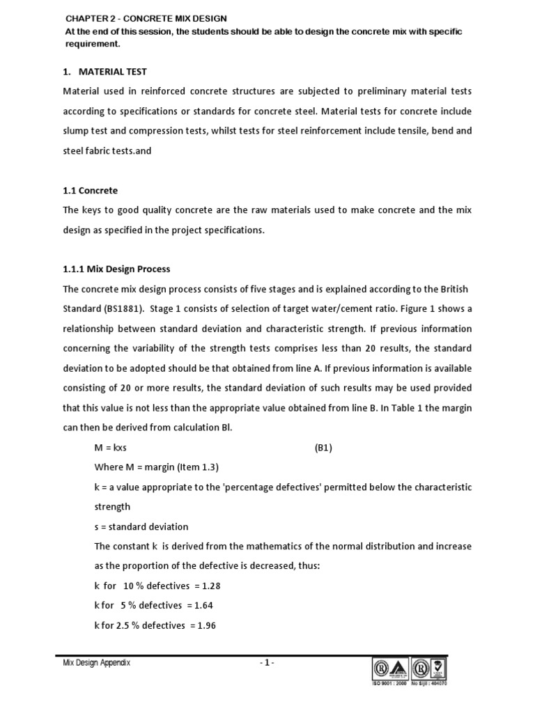 11 Chapter 2h Concrete Mix Design PDF PDF Construction Aggregate